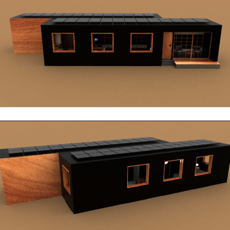 Charred Wooden Shingles and Recycled Wood Define Compact Modular Living Solutions