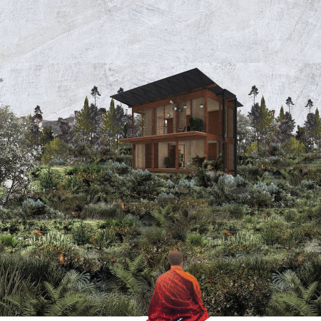 Charred Wood Cladding and Cross-Laminated Timber Create a Multipurpose Wellness Space