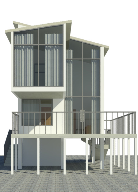 Elevated Living with Glass Walls and Natural Wood Finish in a Sustainable Retreat