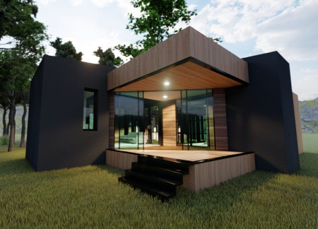 Charred Wooden Shingles and Cross-Laminated Timber Create a Harmonious Residential Retreat  