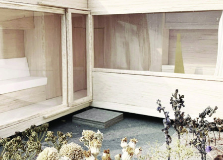 Charred Wooden Shingles and Edible Landscaping in a Sustainable Residential Space