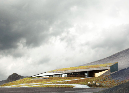 Geothermal Greenhouse With Thermal Concrete and Panoramic Views for Sustainable Dining