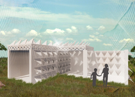 Dynamic Louvered Screens Crafted from Keratin-Like Composites in a Small Modular Habitat