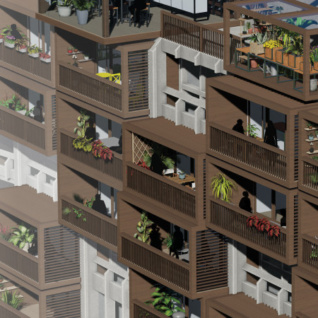 Cross-Laminated Timber and Charred Shingles Define Sustainable Urban Living Solutions