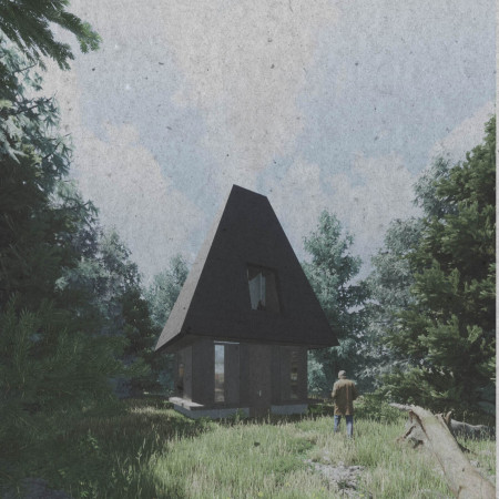 Charred Wooden Shingles and Cross-Laminated Timber Create a Harmonious Community Retreat  
