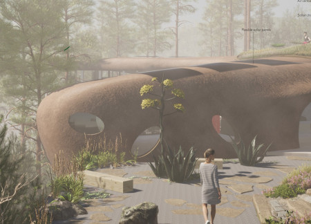 Hemp-Insulated Sanctuary Featuring Natural Wood and Transparent Facades for Mindful Wellness
