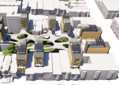 Charred Wooden Shingles and Cross-Laminated Timber Panels Create A Sustainable Community Hub