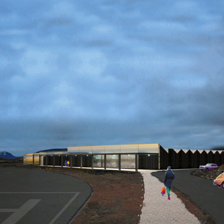 Polycarbonate Greenhouse with Steel Structure in a Community-Centric Space  