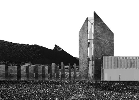 Angular Corten Steel Structure Integrating Geothermal Elements Within Iceland's Volcanic Landscape
