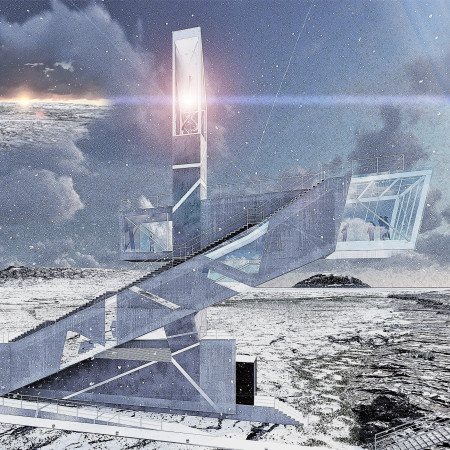 Floating Structure With Glazing and Aluminum Form Embracing Natural Landscapes