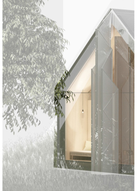Biophilic Nests Featuring Glass Facades and Organic Geometric Forms on a Cliffside Retreat