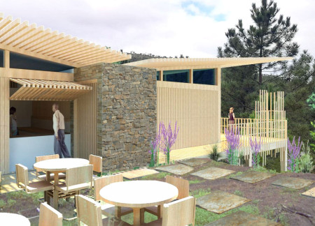 Elevated Sanctuary Featuring Cross-Laminated Timber and Natural Stone Integration