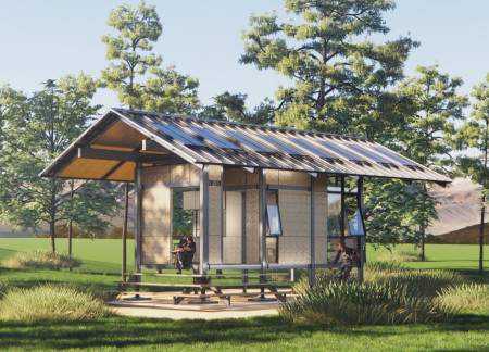 Collapsible Rooms With Cross-Laminated Timber Panels and Efficient Biomass Energy Solutions  