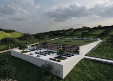 Charred Wooden Shingles and Healing Gardens Unite in a Holistic Healthcare Facility  