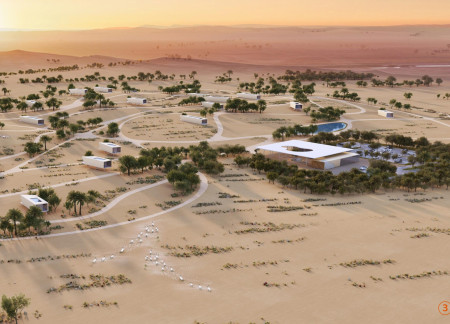 Natural Ventilation and Renewable Energy Integrated Within Charred Wooden Shingles in Sustainable Desert Retreat