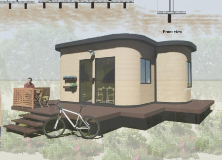 Hydro Insulated Timber Retreat Featuring Recycled Euro Pallets for Ecological Living