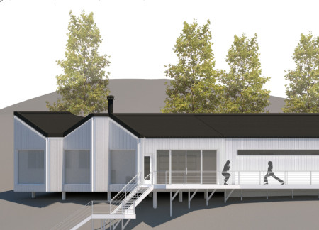 Charred Wooden Shingles And Reclaimed Timber Panels Enhance Community Integration