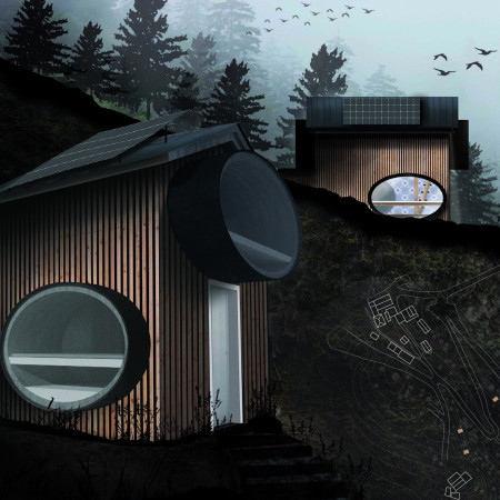Charred Wooden Shingles and Cross-Laminated Timber Panels in Sustainable Urban Living
