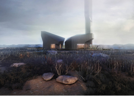 Charred Timber Facade Complemented by Geothermal Systems in a Visitor Experience Hub