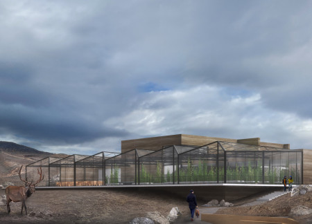Geothermal Greenhouse With Laminated Timber Structure Offering Local Produce Dining Experience  