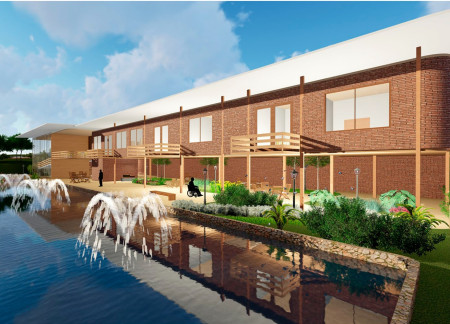 Charred Wooden Shingles and Healing Gardens in a Sustainable Hospice Design  