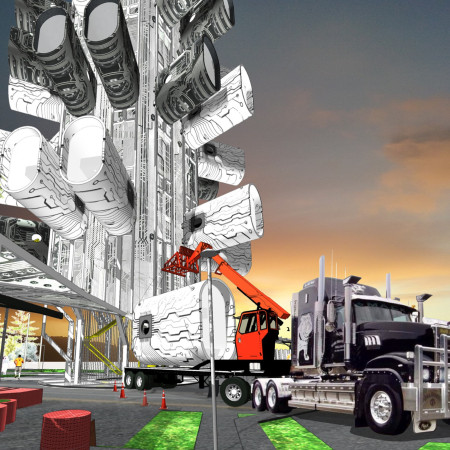Modular Living Units With GRP Exteriors and Integrated Fibre Optics For Urban Connectivity