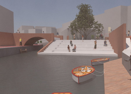 Charred Wooden Shingles Enriching A Reimagined Waterfront Experience in Milan  