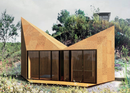 Cork Cladding and Curved Forms Forming Tranquil Meditation Retreats in a Natural Landscape