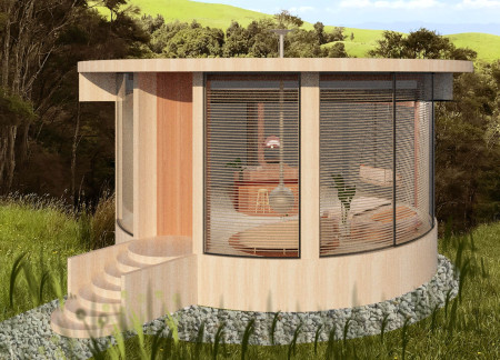 Circular Structure Featuring Macrocarpa Timber and Natural Insulation for Enhanced Sustainability