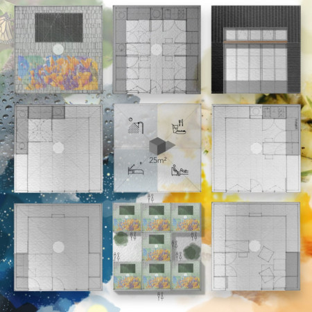 Charred Timber Shingles and Modular Design Create Sustainable Living Spaces