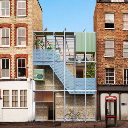 Vertical Gardens and Engineered Wood Create Flexible Urban Living Spaces