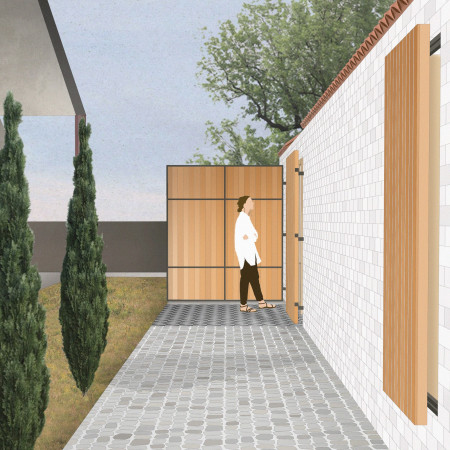 Pale Brick Facades and Clay Tiles Define a Sustainable Wine Tasting Venue Amidst Lush Vineyards