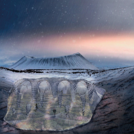 Curvilinear Forms and Sustainable ETFE in a Climate-Responsive Oasis Initiative