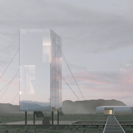 Reflective Corten and Timber Structure Nestled in Icelandic Landscapes
