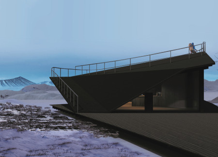 Charred Wooden Shingles and Local Timber Create a Nestled Observatory in Iceland’s Unique Landscape