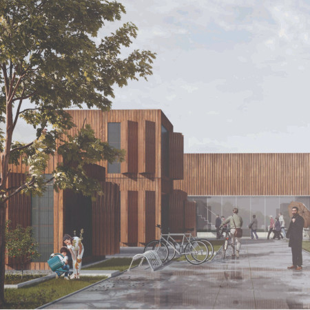 Charred Wooden Shingles and Cross-Laminated Timber Create Eco-Friendly Microhomes for Community Living