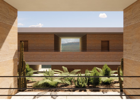 Charred Wooden Shingles and Natural Stone Elevate Sustainable Hospitality Amidst Vineyard Views