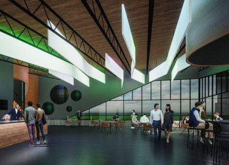 Obsidian Facade and Green Roof Integrate with Icelandic Landscape for a Multifunctional Cultural Hub