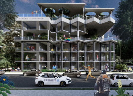 Charred Wooden Shingles and Green Roofs Define A New Approach to Affordable Housing