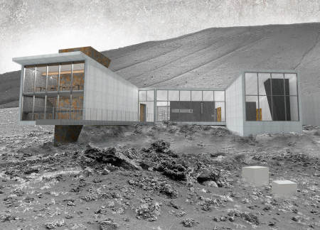 Geothermal Heating Elements and Volcanic Ash Materials Define a Multifunctional Community Space in Iceland