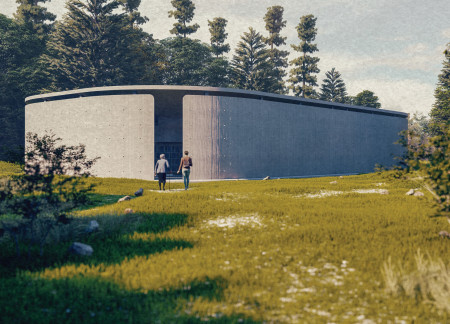 Cross-Laminated Timber Panels and Charred Wooden Shingles Define a Versatile Community Hub  