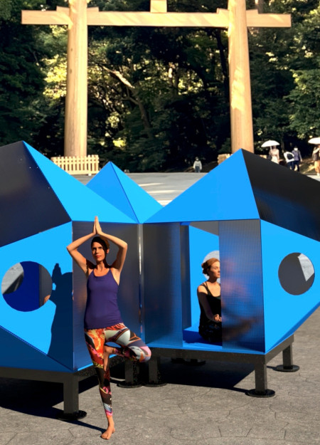 Translucent Polycarbonate Modules Crafted for Urban Meditation Spaces