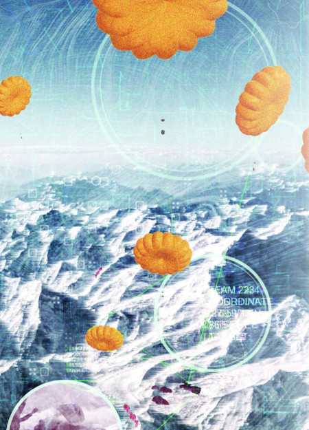 Wind-Powered Waste Collection System Utilizing Inflatable PVC for Sustainable Trekking Solutions