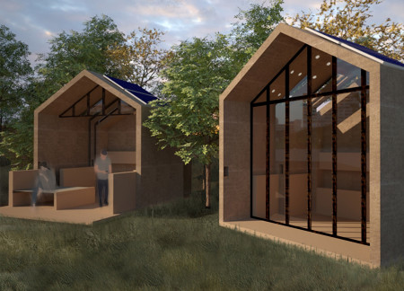 Cork-Insulated Retreat Blending Flexible Canvas Spaces with Sustainable Living