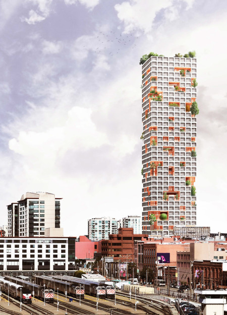 Vertical Living With Recycled Aluminum Facades And Green Roofs For Urban Community Housing