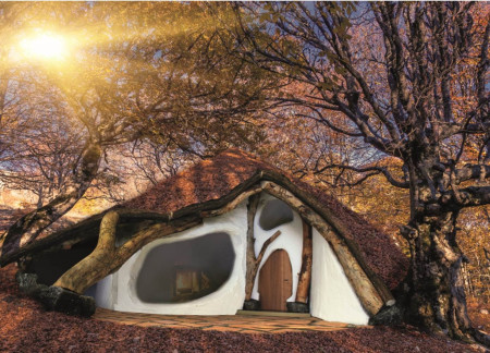 Curvilinear Spaces Crafted From Cross-Laminated Timber Panels With Living Roofs