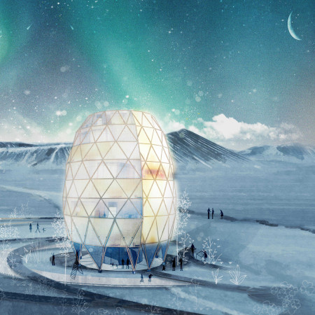 ETFE Membrane Structure Integrating Geothermal Heating Within a Circular Timber Design