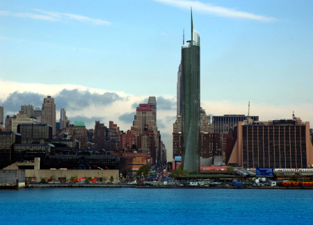 Circular Form Incorporating Vertical Turbines and Glass Facades for Sustainable Urban Living  