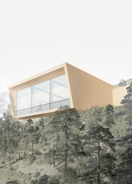 Curved Cross-Laminated Timber Structure Nestled in a Tranquil Forest Sanctuary  