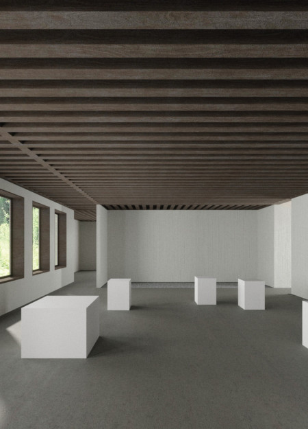 Charred Wooden Shingles and Concrete Facade Enhance Cultural Space Through Historical Rehabilitation  
